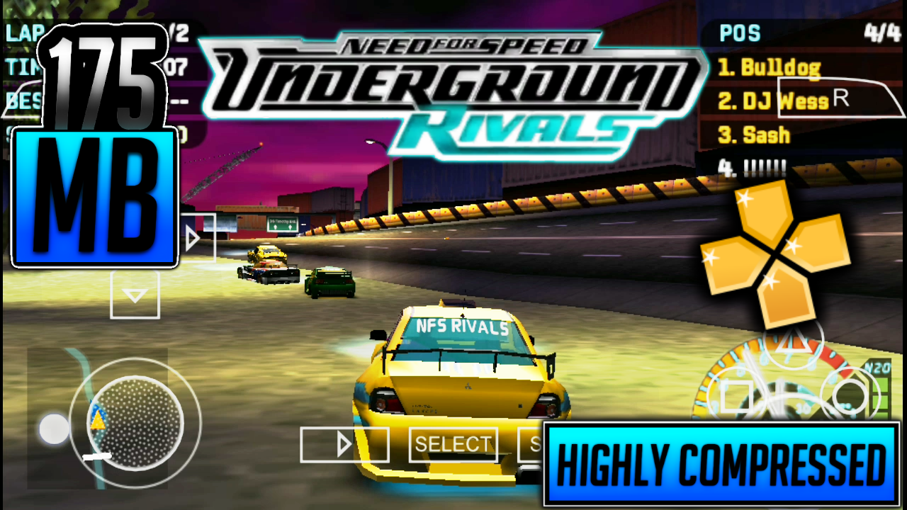 game ppsspp Need for speed underground 2 rar